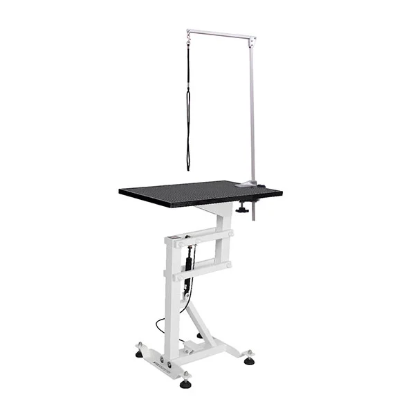 Quadratischer, pneumatisch anhebbarer Haustierpflegetisch