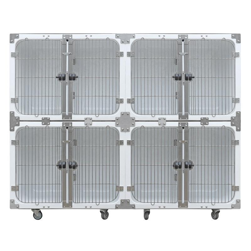 Veterinär-wasserdichter, modularer Hundekäfig aus Fiberglas